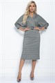 Платье Фокси (черно-бежевое) П11249 П11249