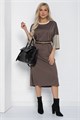 Платье Уютный шик (коричневое) П11147 П11147
