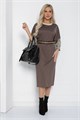 Платье Уютный шик (коричневое) П11147 П11147