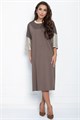 Платье Уютный шик (коричневое) П11147 П11147