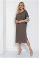 Платье Уютный шик (коричневое) П11147 П11147