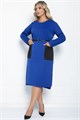 Платье Стильный баланс (синее) П11118 П11118