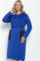Платье Стильный баланс (синее) П11118 П11118