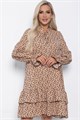 Платье Осенняя симфония (бежевое) П10936 П10936