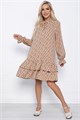 Платье Осенняя симфония (бежевое) П10936 П10936