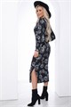 Платье "Эстетика вкуса" (черное/принт) П8900 П8900