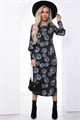 Платье "Эстетика вкуса" (черное/принт) П8900 П8900