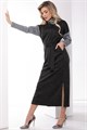 Платье "Мишель" (грей/блэк) П7985 П7985