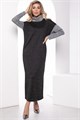 Платье "Мишель" (грей/блэк) П7985 П7985