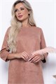 Платье "Элегантная простота" П7245 (светло-коричневый) П7245