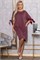 Платье трикотажное Кайла (бордовое) П14782-10М П14782-10М