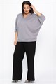 Блуза Вэнсдей (серая) Б14820-4М Б14820-4М