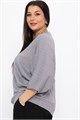 Блуза Вэнсдей (серая) Б14820-4М Б14820-4М