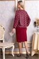 Костюм с юбкой Совершенство форм (бордовое) К14835-10М К14835-10М