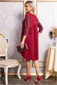 Платье Леди Элегант (темно-красное) П14827-10М П14827-10М