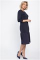 Платье с воланом Ливия (синее) П14810-10М П14810-10М