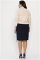 Юбка с разрезом Грейс (темно-синяя) Ю14269-30М Ю14269-30М