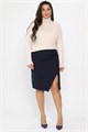 Юбка с разрезом Грейс (темно-синяя) Ю14269-30М Ю14269-30М