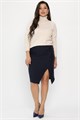 Юбка с разрезом Грейс (темно-синяя) Ю14269-30М Ю14269-30М